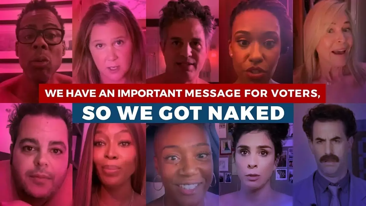 Naomi Campbell, Mark Ruffalo a další hvězdičky sekce učit fanoušky k hlasování