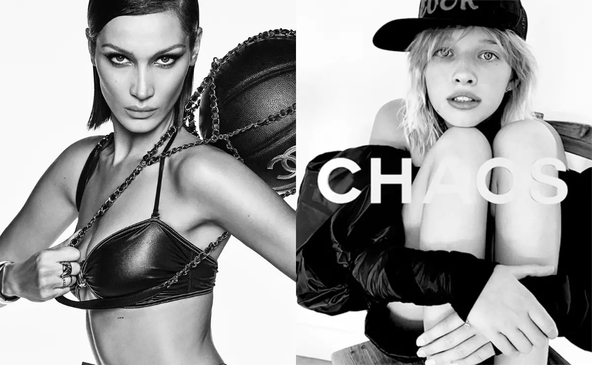 Bella Hadid, Kendall Jenner, Dogter Mill Yovovich en ander in 'n foto-skiet vir Chanel