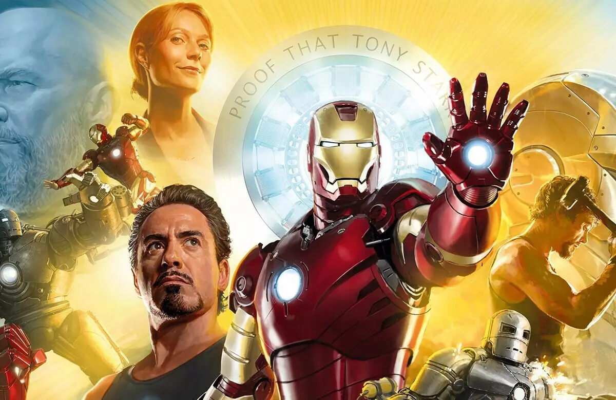 Robert Downey Jr. Meh wuta ing set "Iron Man"