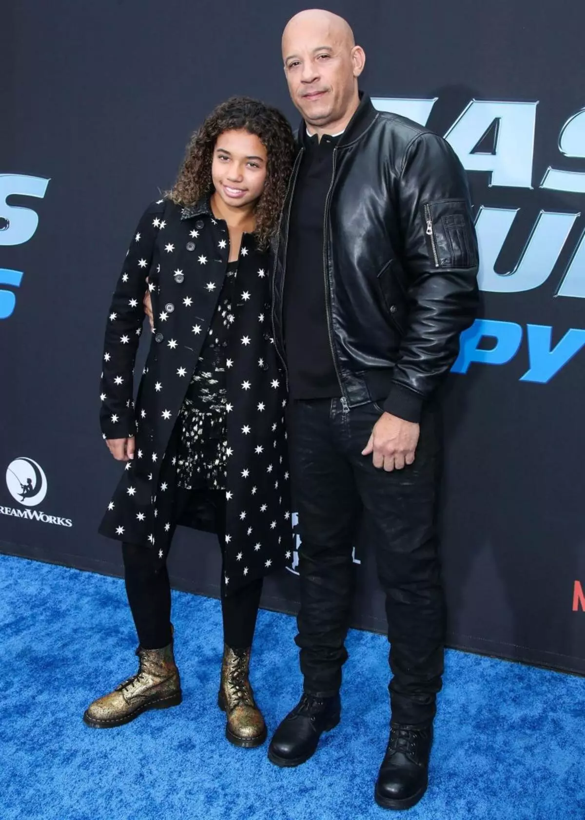 Win Diesel подкрепи 11-годишна дъщеря при премиерата на карикатурата 