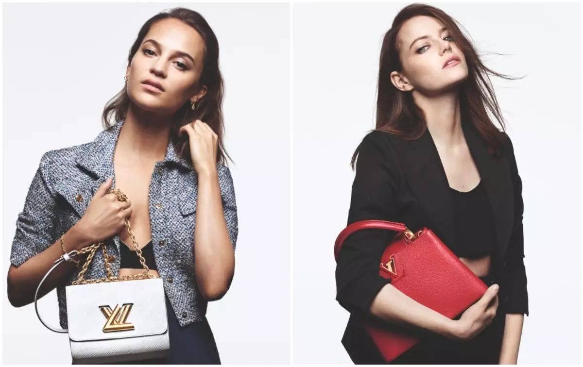 Foto: Emma Stone, Alicia Vidernad kaj Lea side en la nova reklama kampanjo Louis Vuitton
