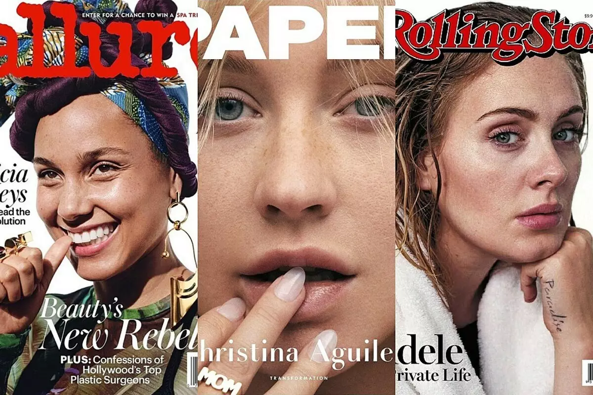 از Adele به Mila CUNIS: 9 مشاهیر، جرات بازی برای براق بدون آرایش (عکس)