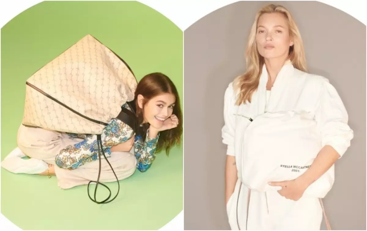 Dvi kartos: "Kate Moss" ir "Kaya Gerber" naujoje reklamoje "Stella McCartney"