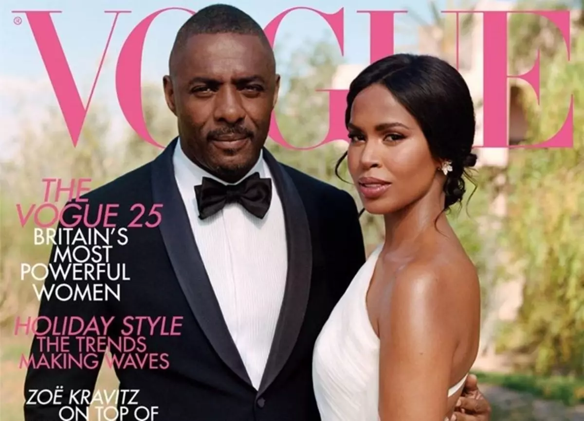 Idris Elba nuduhake foto anyar saka pesta ing kaca Vogue