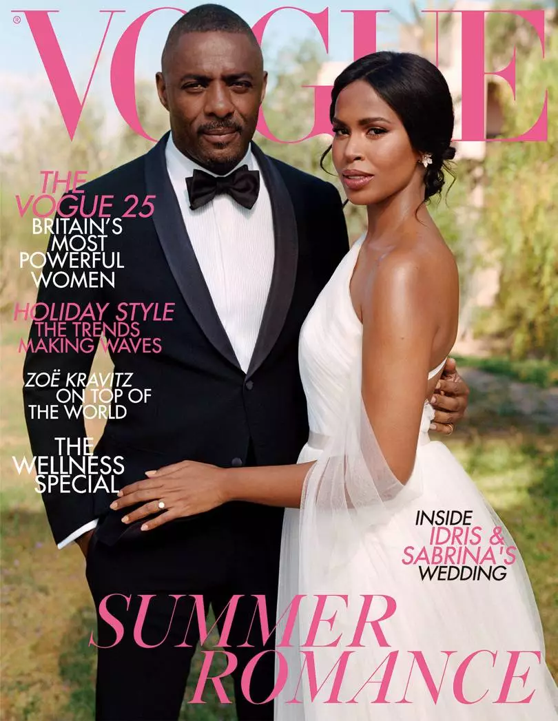 Idris Elba compartilhou novas fotos do casamento nas páginas da voga 20190_1