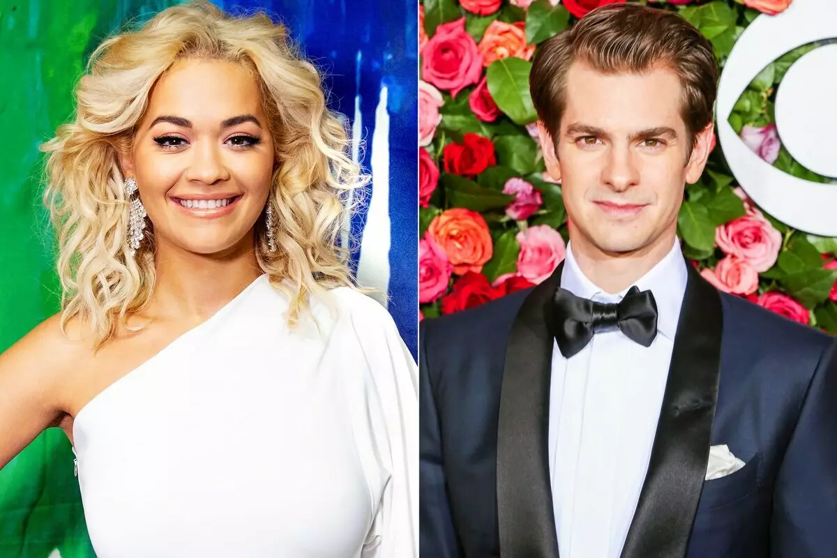 Andrew Garfield le Rita ORA ba ile ba futhumala merusu ka buka eo, ba tsamaeang hammoho London