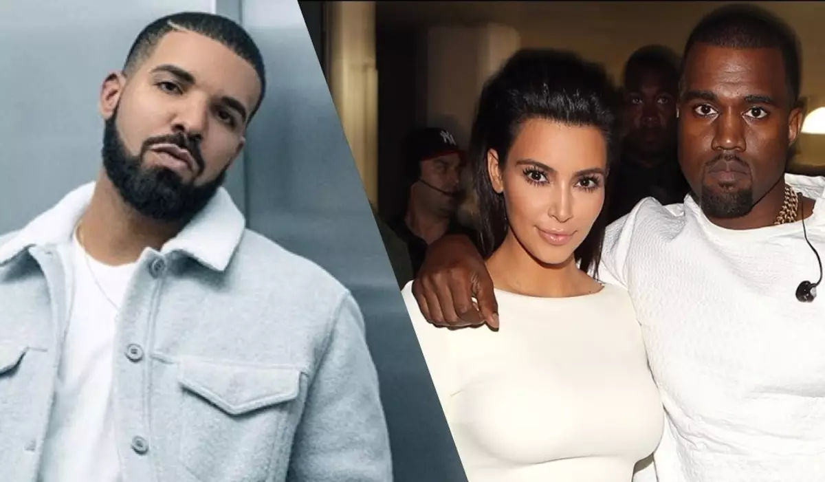 Kim Kardashian piştgirî da Kanye West di pevçûnek giştî de bi drake