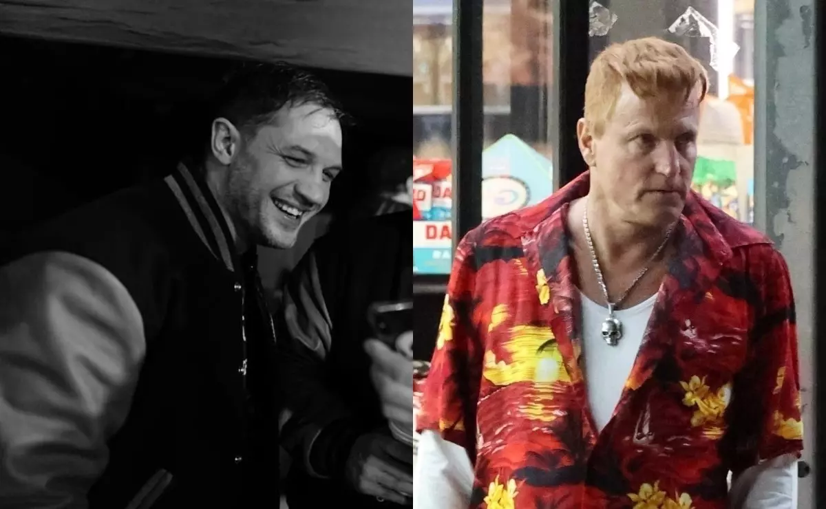 Foto: Tom Hardy, Woody Harrelson lan Andy Serkis ing pesawat "Wanita 2"