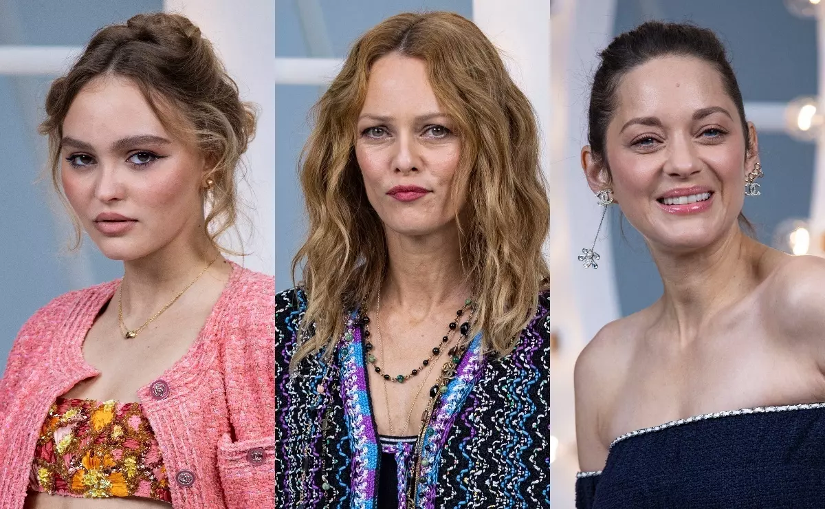 Lily Rose Depp, Vanessa Paradise i Marion Cotillard a The Fashion Show Chanel