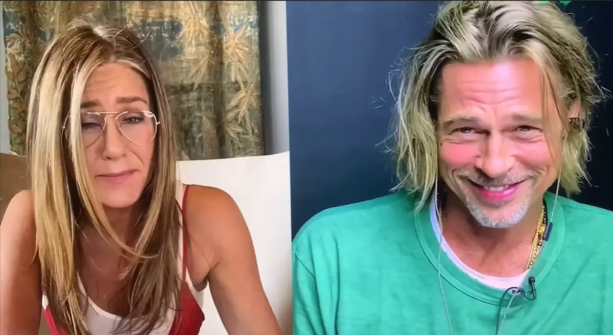 "Jy is baie oulik": Jennifer Aniston en Brad Pitt Muggy as deel van aanlynlesings