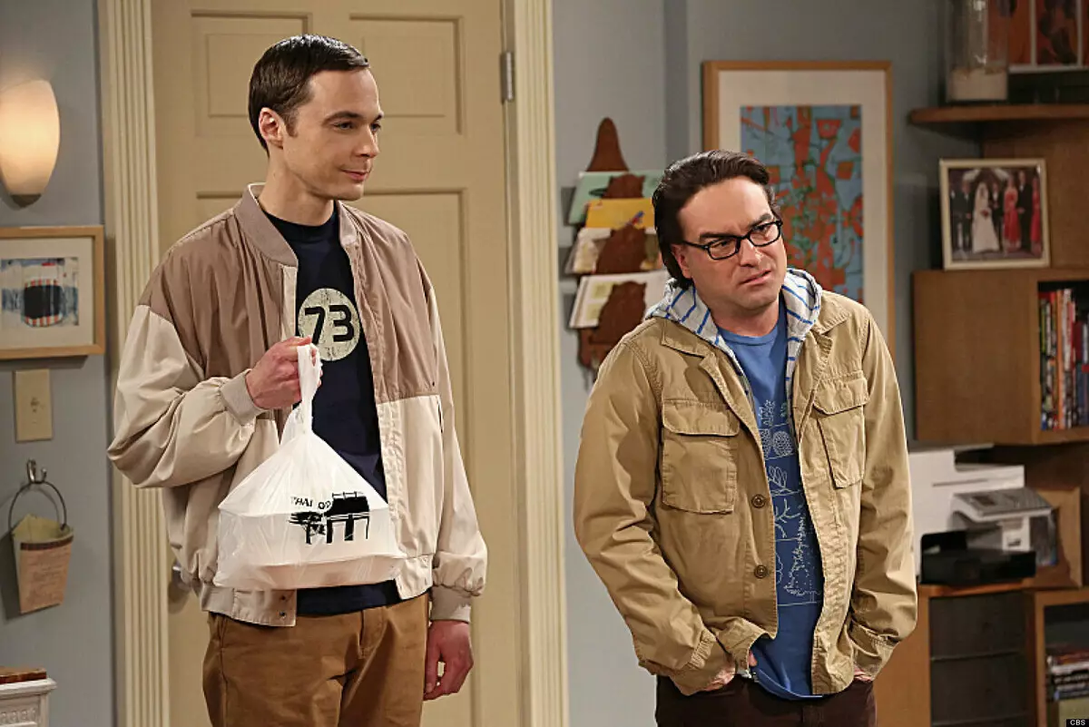 Leonard en Sheldon in de "Theory of Big Explosion" kunnen Barry en Stewart op het scherm spelen