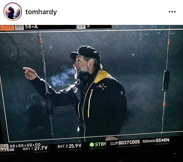 Mir waarden op de Prehistory vun der Carnage? Den Tom Hardy gedeelt déi éischt Fotoen aus dem Filming vum 