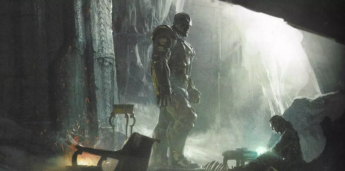 The death of Loki, Dr. Strøndzh in a costume of an iron man and other concept artists 
