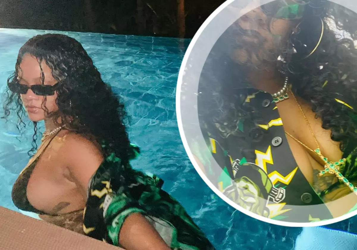 Bez ohledu na to, jak blokováno Instagram: Rihanna infikovaná upřímnými fotografiemi v bikinách