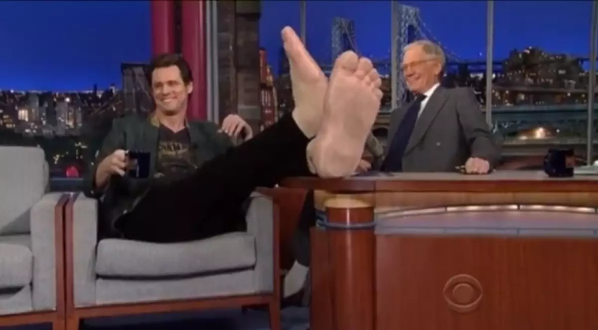 Jim Kerry auf der Show David Letterman