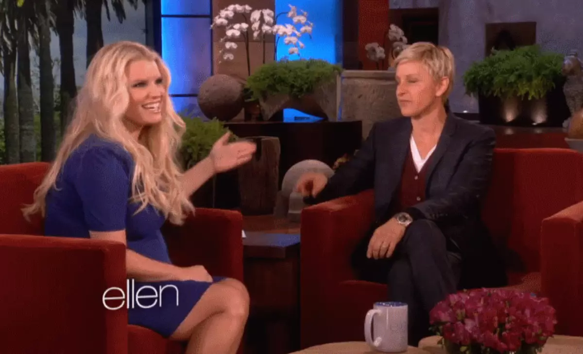 Jessica Simpson på Ellen Degenson Show