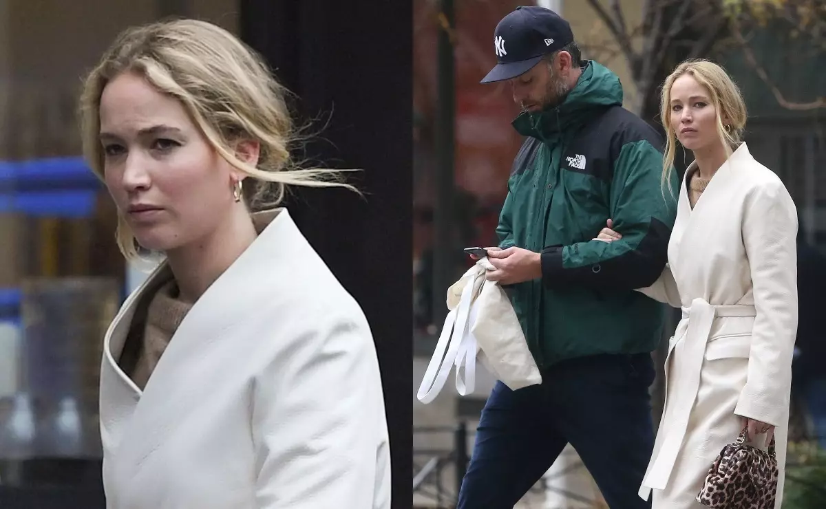 Ifoto: Yambiwe Jennifer Lawrence no Guteka Maroni basubiye i New York nyuma yubuki