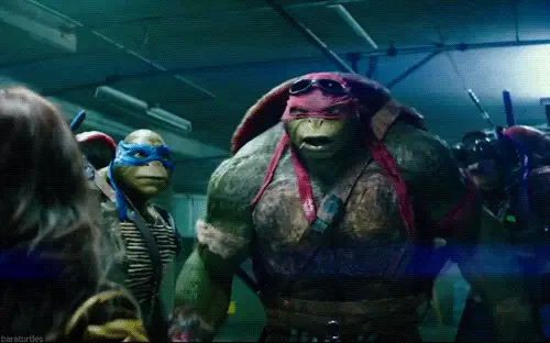 La pantalla Rafael de Ninja Turtles, Michael Bay 