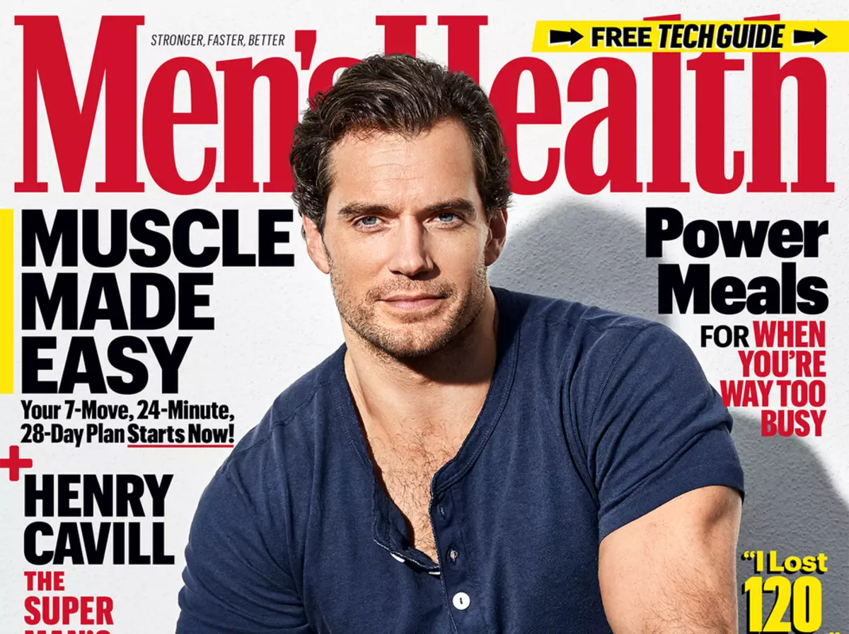 Henry Cavill na fotografiji za zdravje moških: "Nisem vedel, kako trenirati in sedeti na dieti"