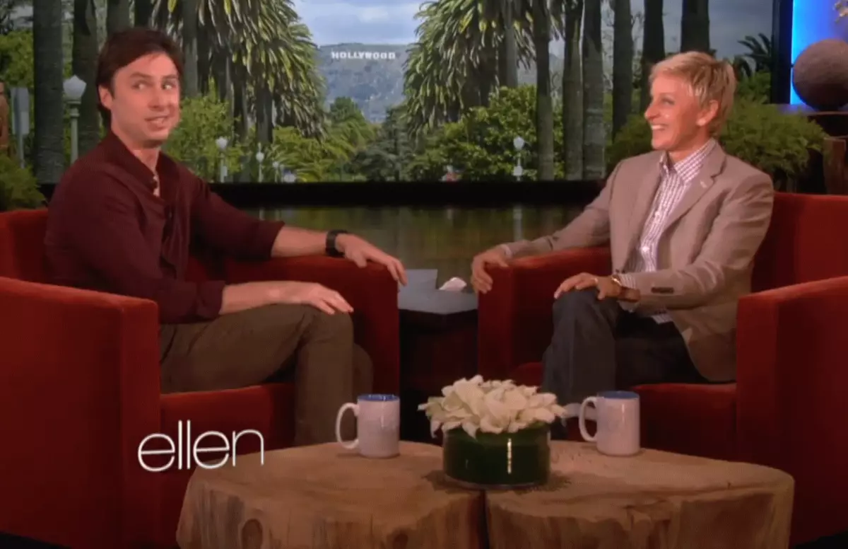 Zach Braff On Shaw Ellen Degenseres