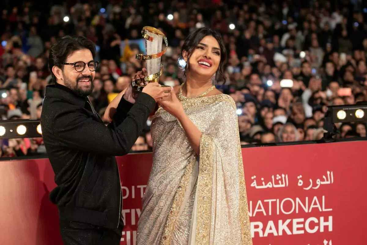 Lo stoppino di Chopra ha ricevuto una ricompensa per il merito a Hollywood al festival del cinema a Marrakesh 28525_3
