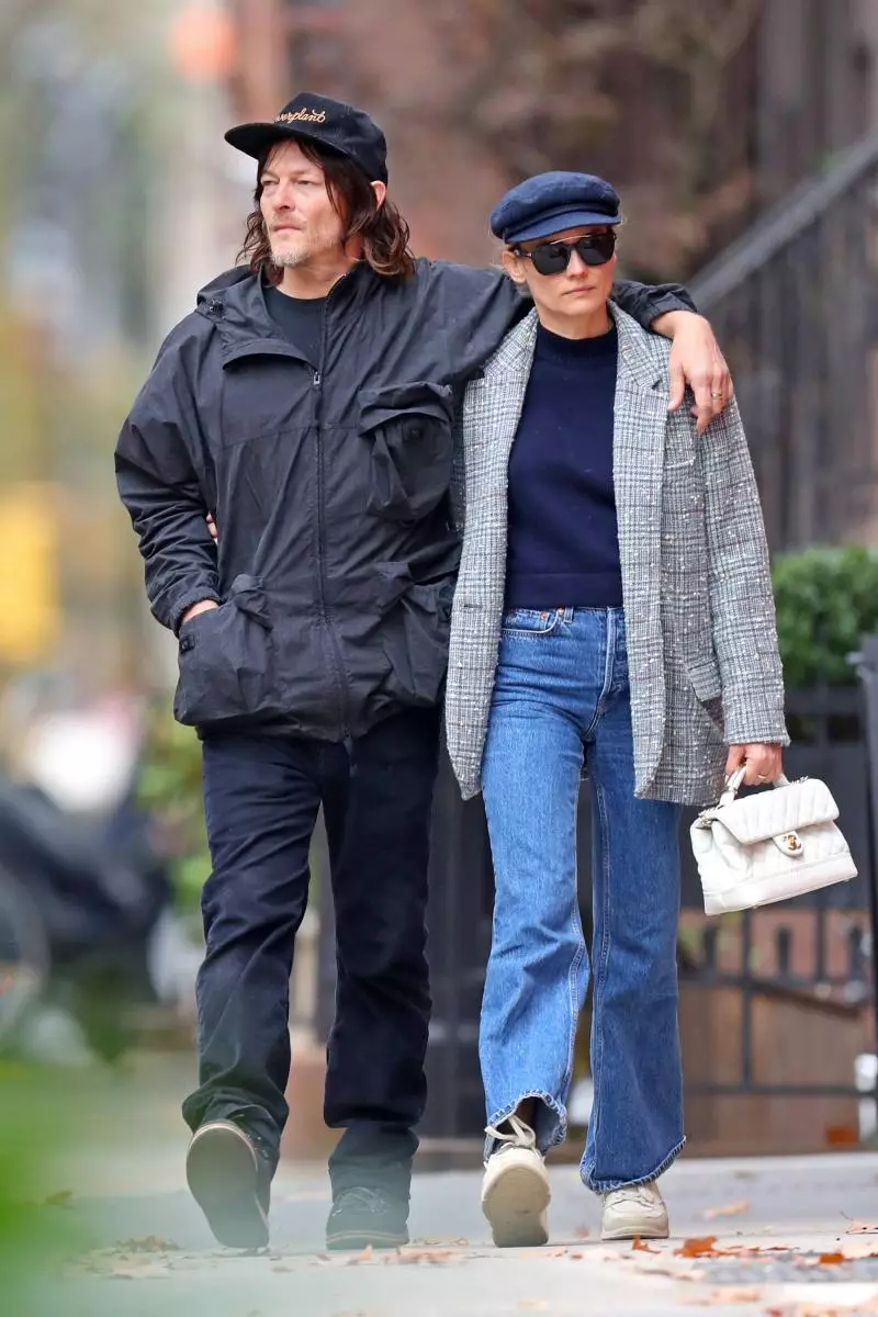 Foto: Norman Ridus en Diana Kruger op 'n wandeling in New York 29003_1