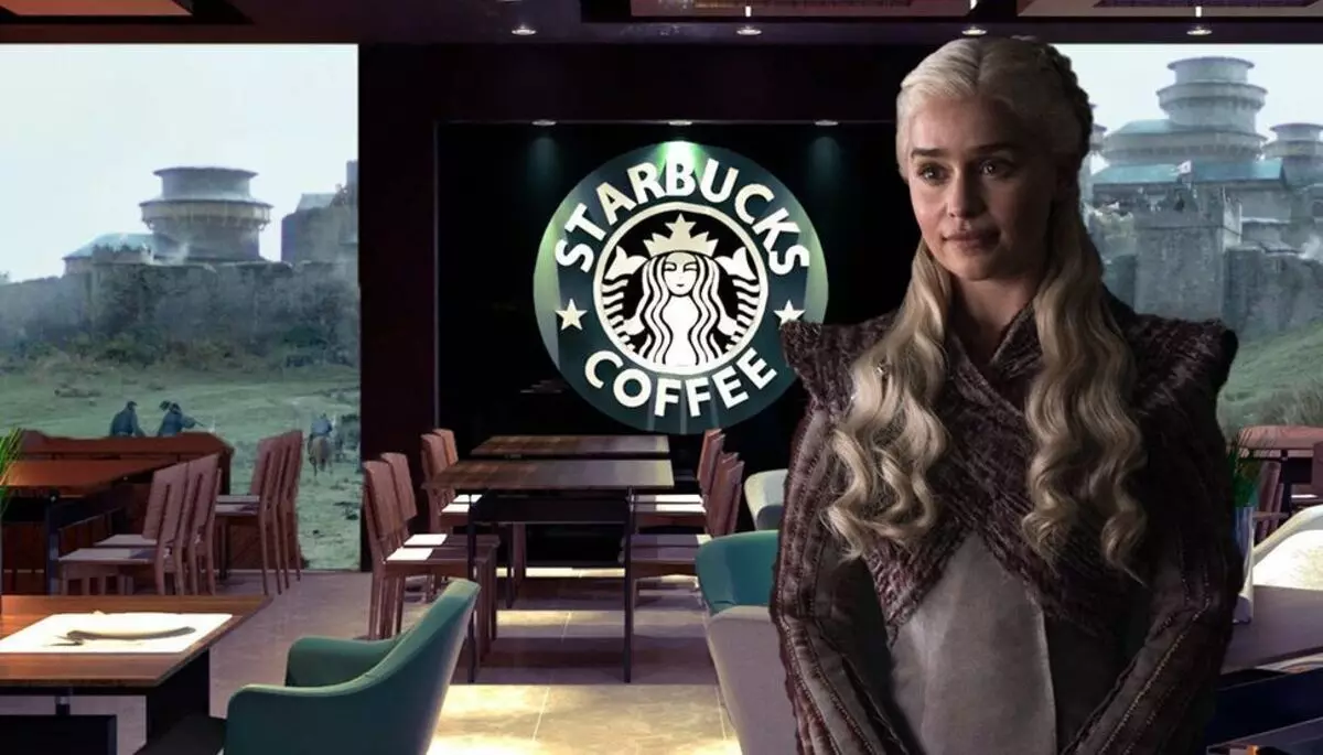 Skådespelare från "Trones spel" medgav att han var skyldig i utseendet på ett glas Starbucks i ramen