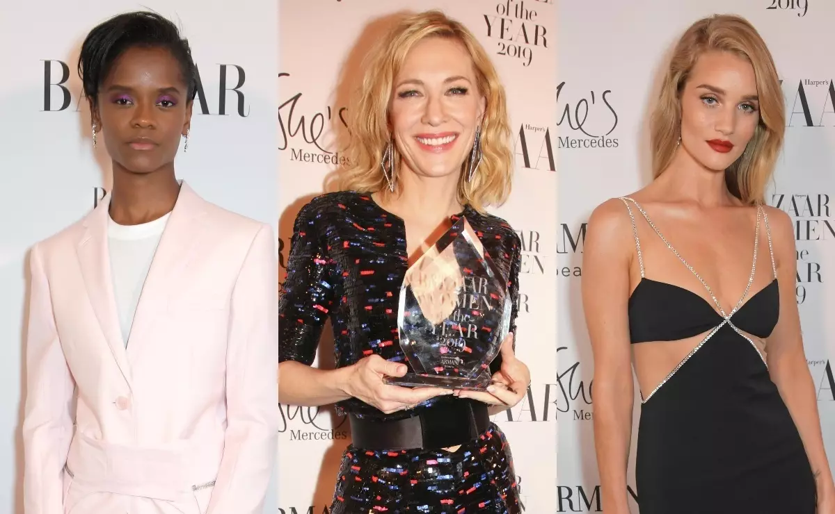 Foto: Kate Blanchett, Wright Wright kaj aliaj en la Ruĝa Virino de la Jara Premio 2019 de Harper's Bazaar