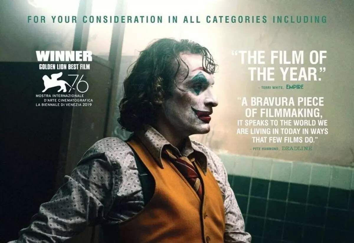 "Joker" și al patrulea "răzbunători" vor solicita pentru Oscar