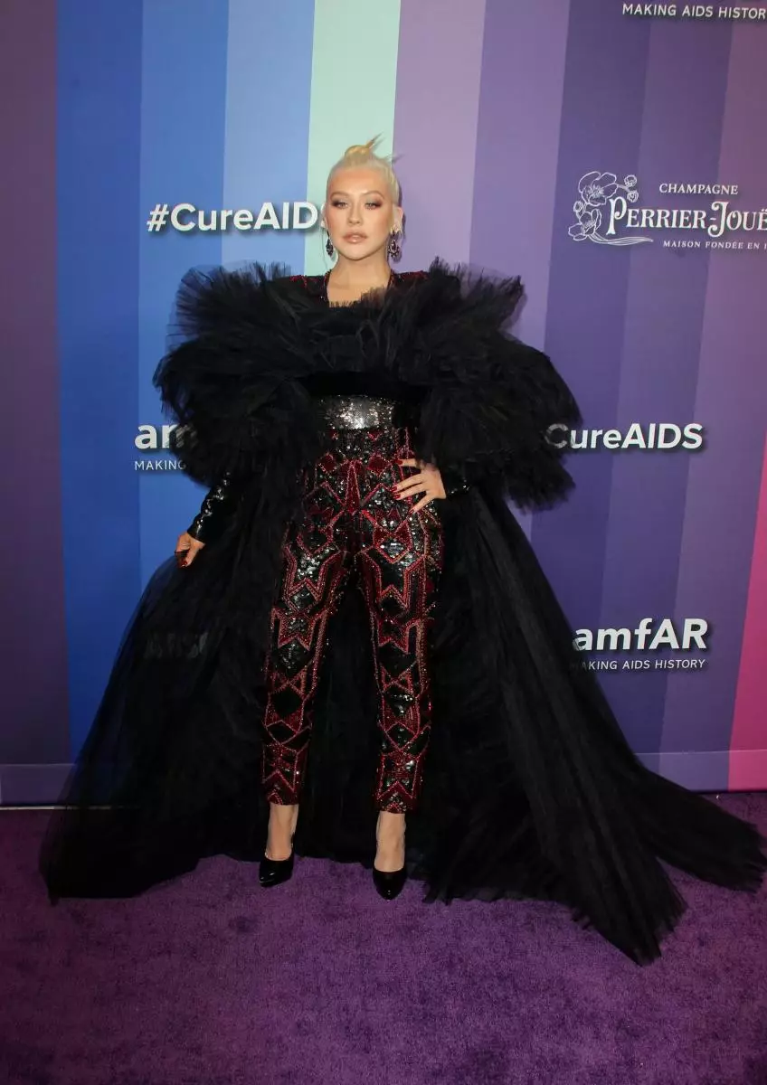 Christina Aguilera, Eva Longoria, Lia Michel and Others On Others on Gala-inding amfar 30173_2