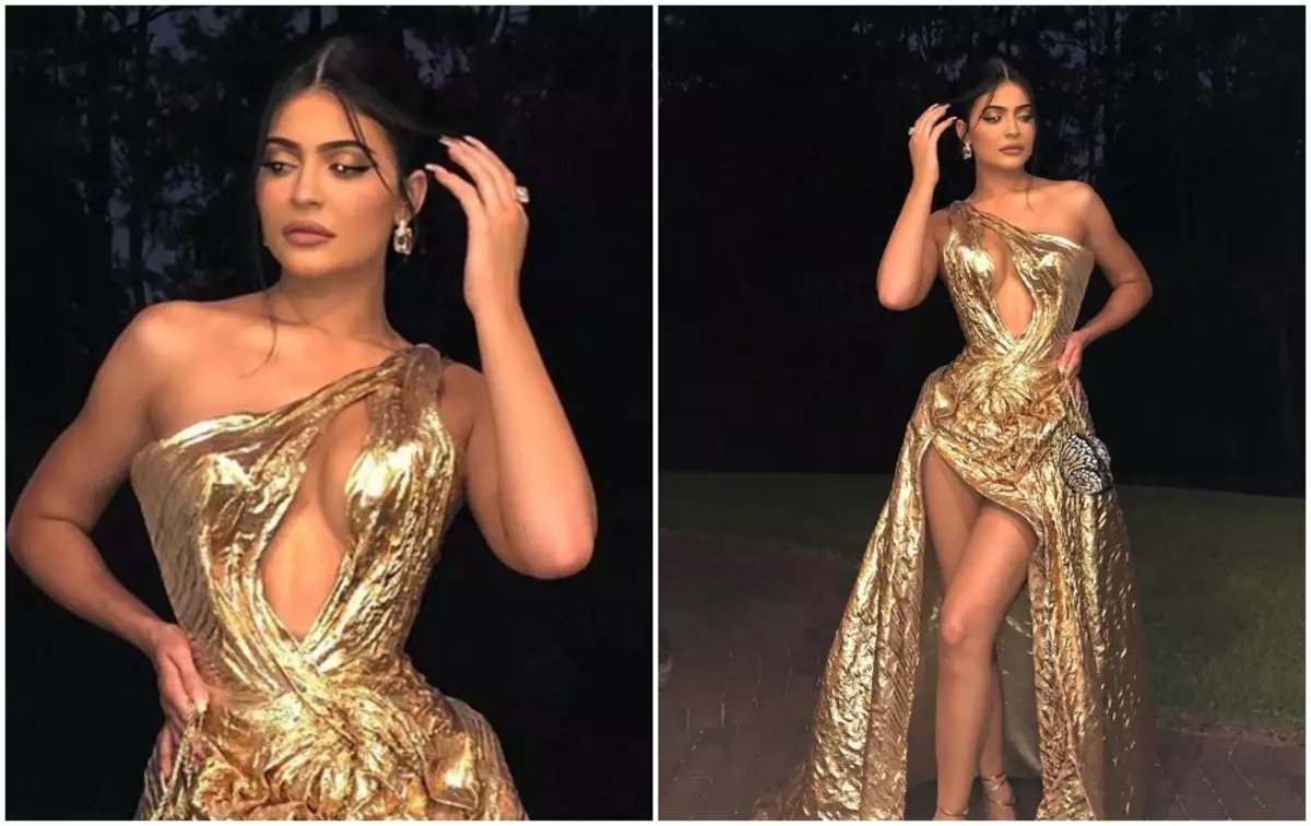 "Avvolgi da caramelle": Kylie Jenner ha criticato per un vestito infruttuoso al matrimonio Justin Bieber e Haley Baldwin