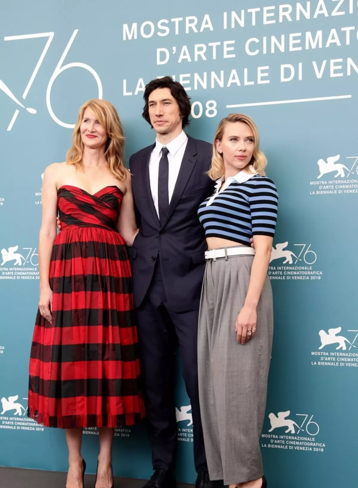 Argazkia: Scarlett Johansson-ek eta Adam gidariak Veneziako jaialdian 