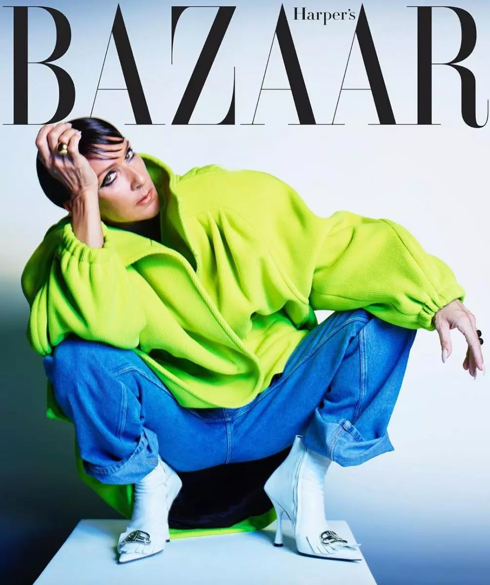 Ifoto: I-CELINE engaqondakaliyo i-celine dion kwiHarper's Bazaar Cover 31062_1