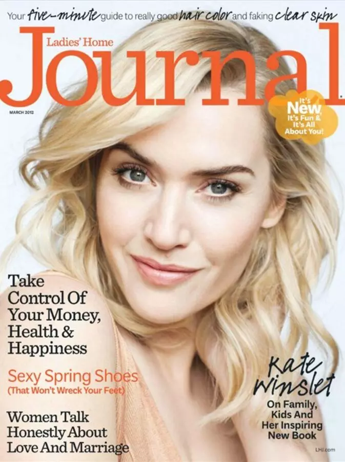 Kate Winslet a Ladies Főoldal Journal Magazine-ben. 2012. március.