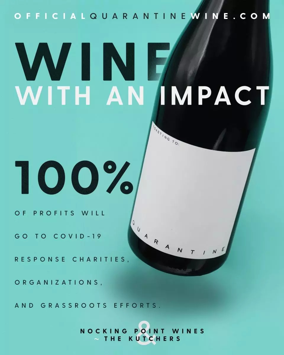 Mila Kunis和Ashton Kutcher将在“检疫葡萄酒”的帮助下与冠状病毒竞争 40663_1
