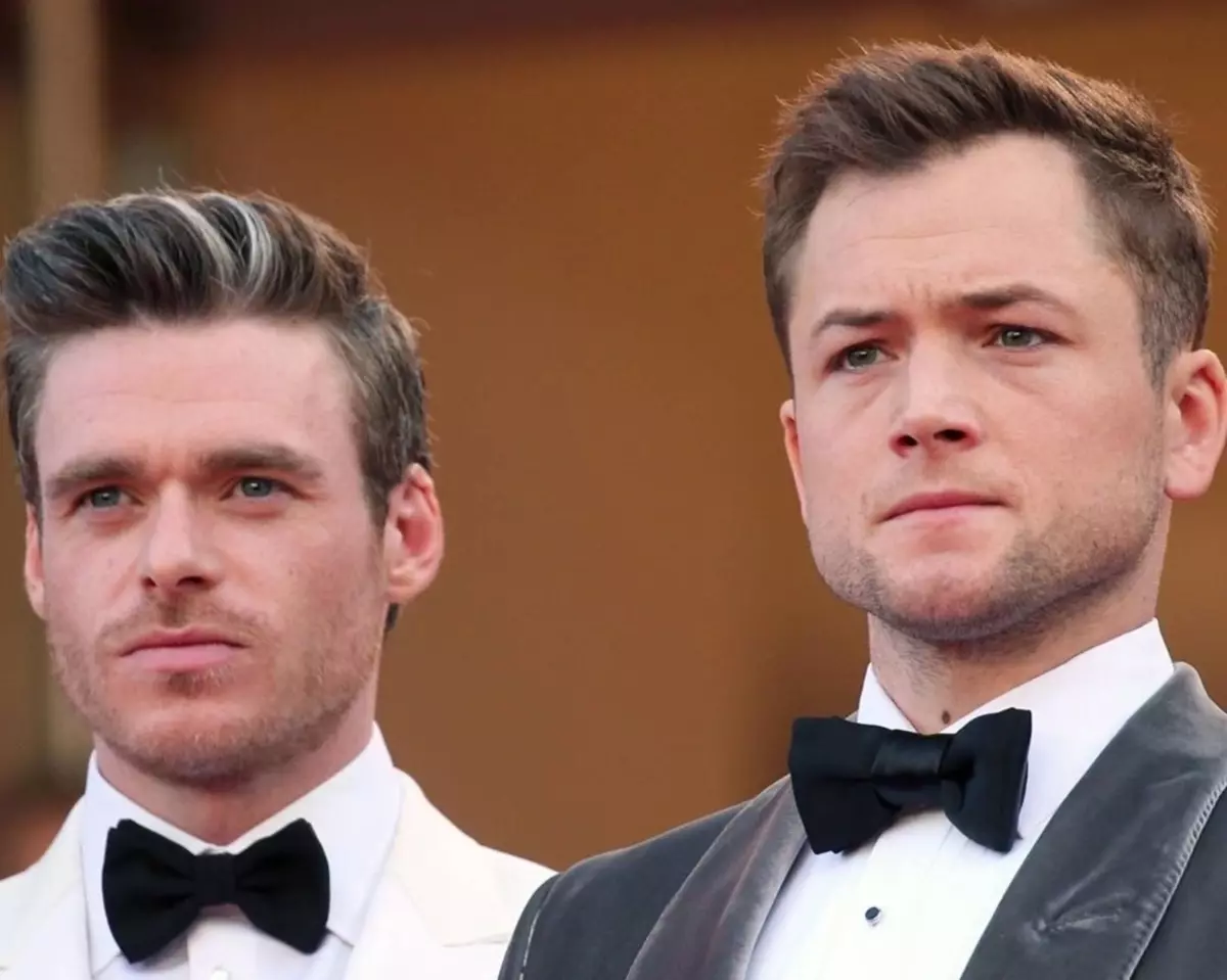 Llun: Cyflwynodd Taron Egerton, Richard Madden ac Elton John y Rocketman Bayopic yng Ngŵyl y Cannes