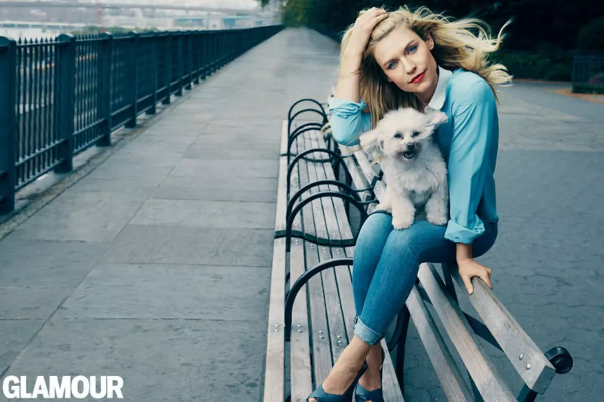 Claire Danes ao amin'ny magazine glamor. Janoary 2014