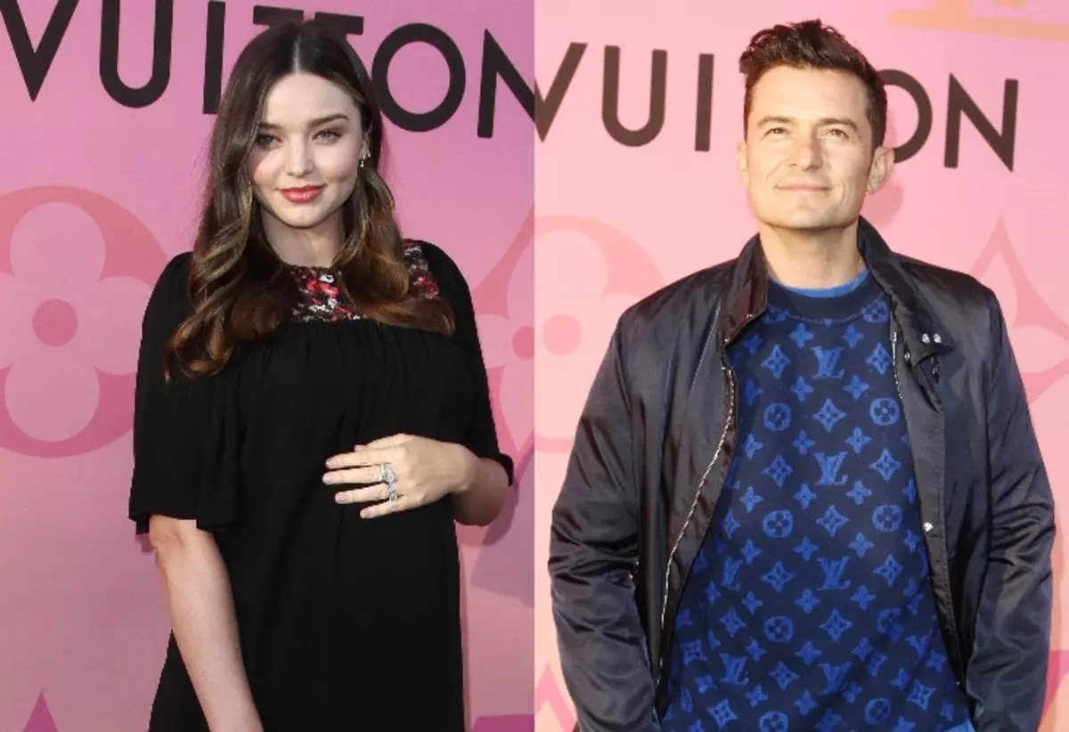 Miranda Kerr e Orlando Bloom se reuniram no Partido Louis Vuitton