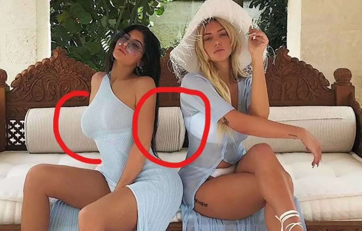 Dizze fail: Kylie Jenner wie bespotlik foar it brûken fan Photoshop 44642_2