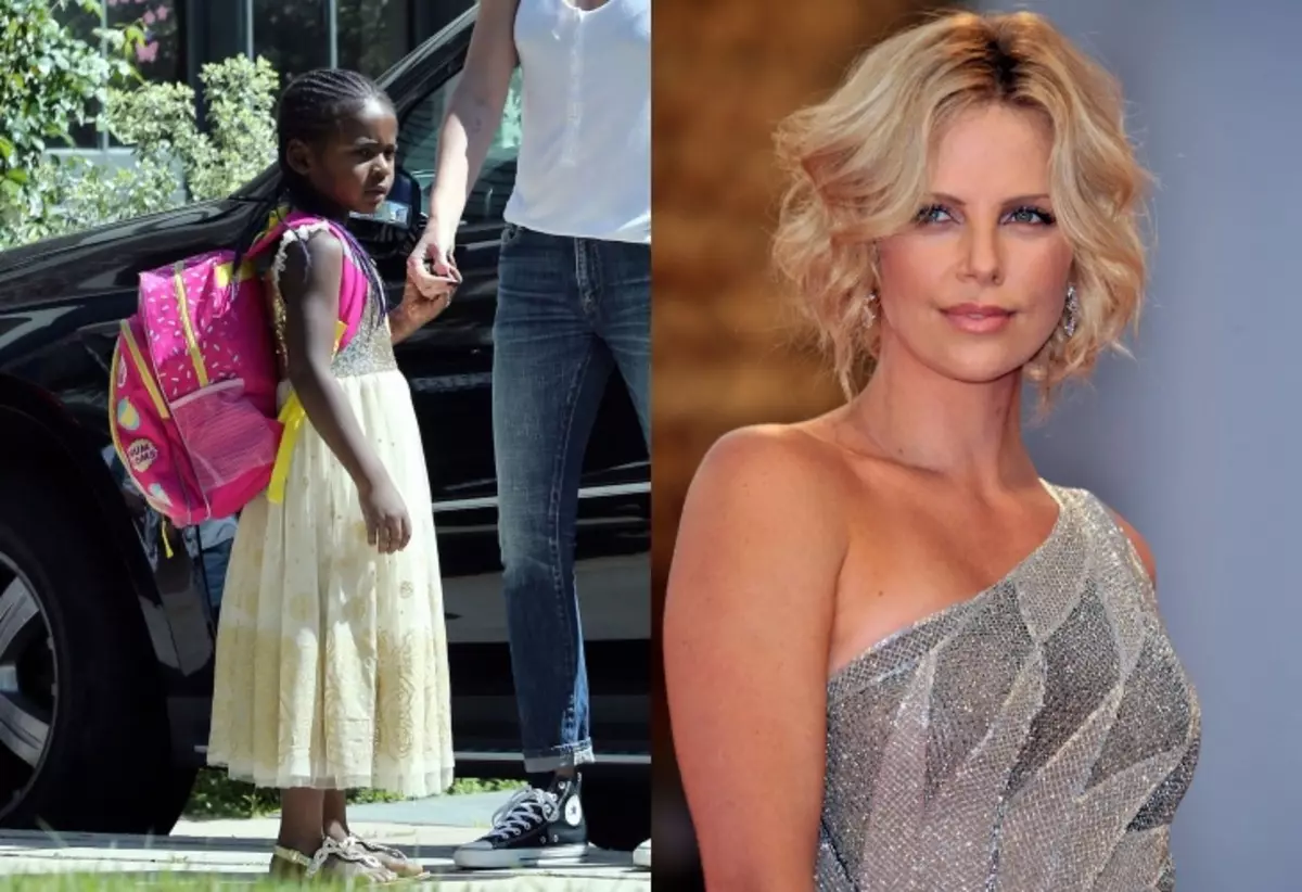 Charlize Theron əvvəlcə oğlunun paltar geyindiyini söylədi