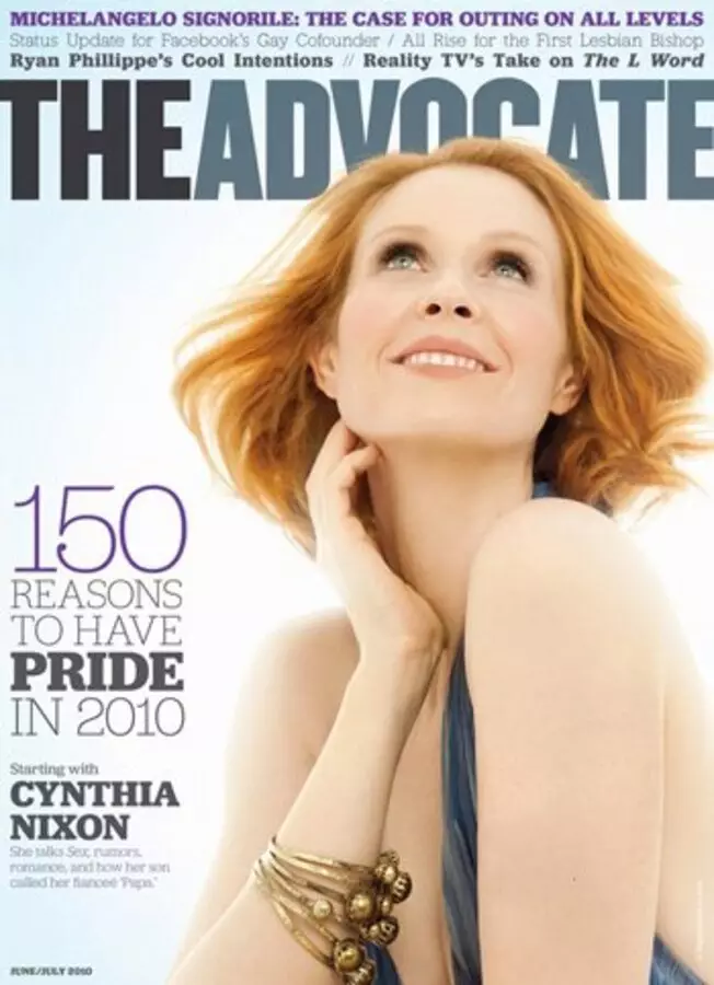 Cynthia Nixon i advokat. Juni / juli 2010