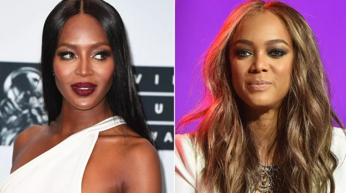 Tyra Bankar sögðu hreinskilnislega um samkeppni við Naomi Campbell: "Ég var mjög erfitt"