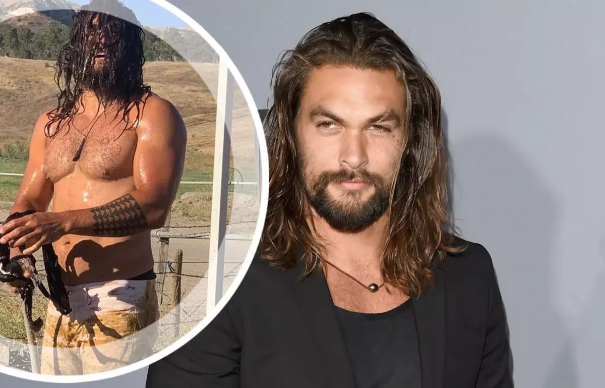 Jason Momoa huet d'Fans Foto ouni T-Shirt: "Dir maacht 2020 besser"