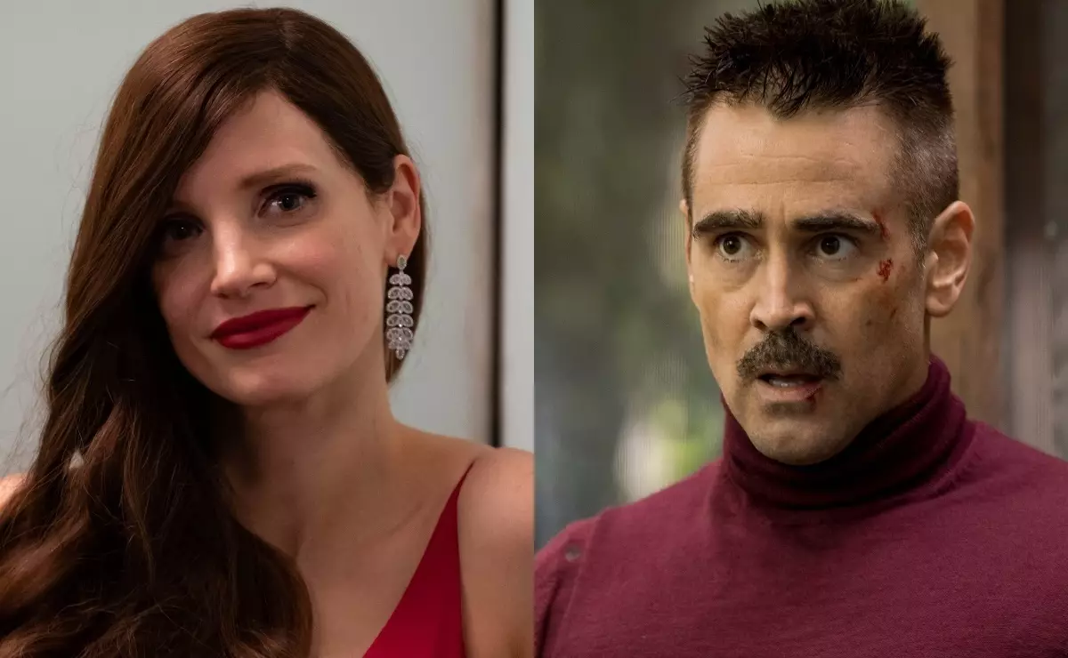 Jessica Chestyne vs. Colin Farrell in een spyware-trailer "Agent Eva"