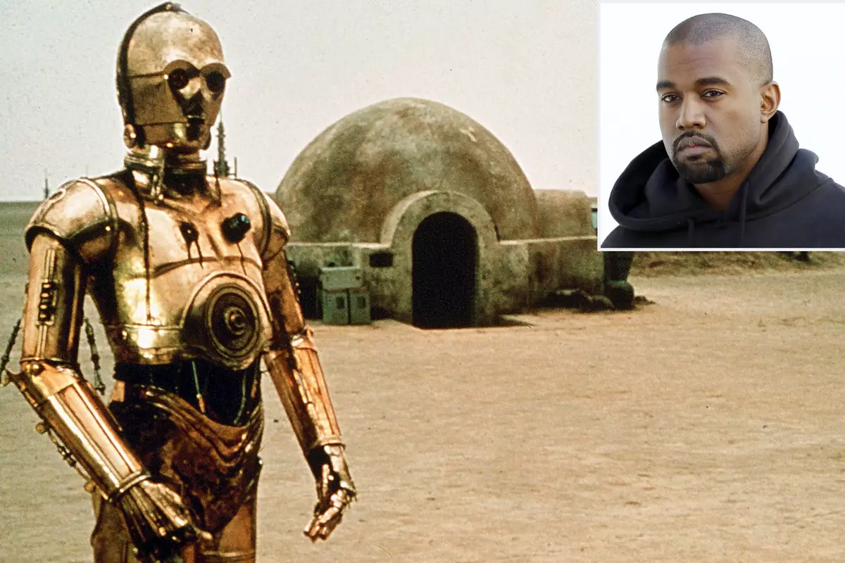 Kanye West konstruos senhejman domon laŭ la stilo de "Star Wars"