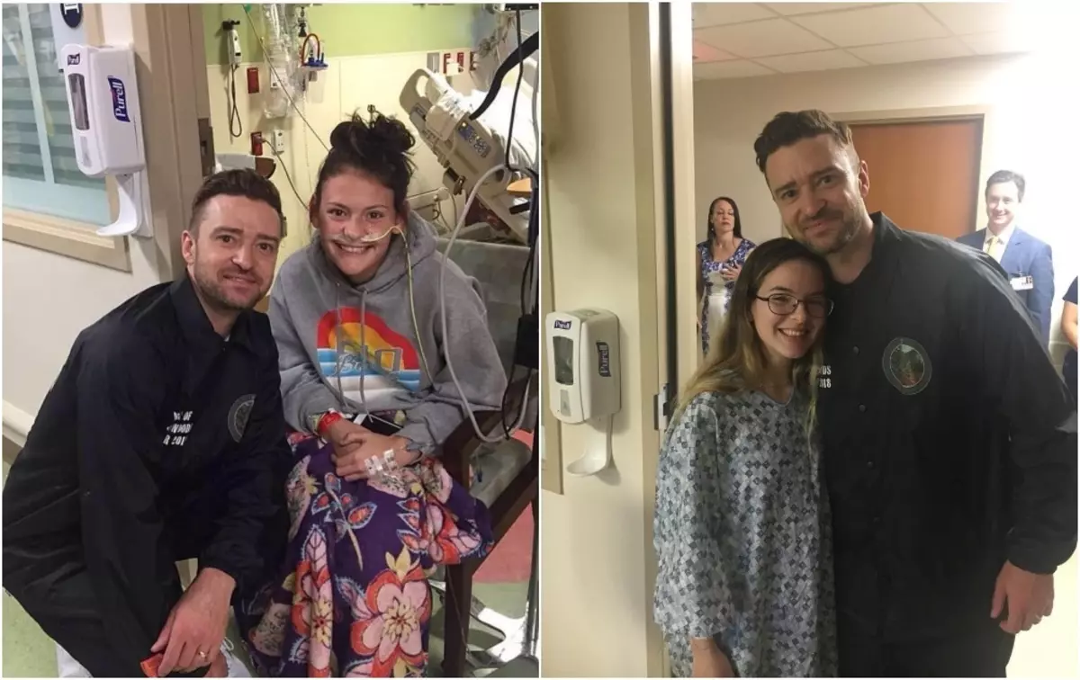 Justin Timberlake aranĝis surprizon por infanaj hospitalaj pacientoj