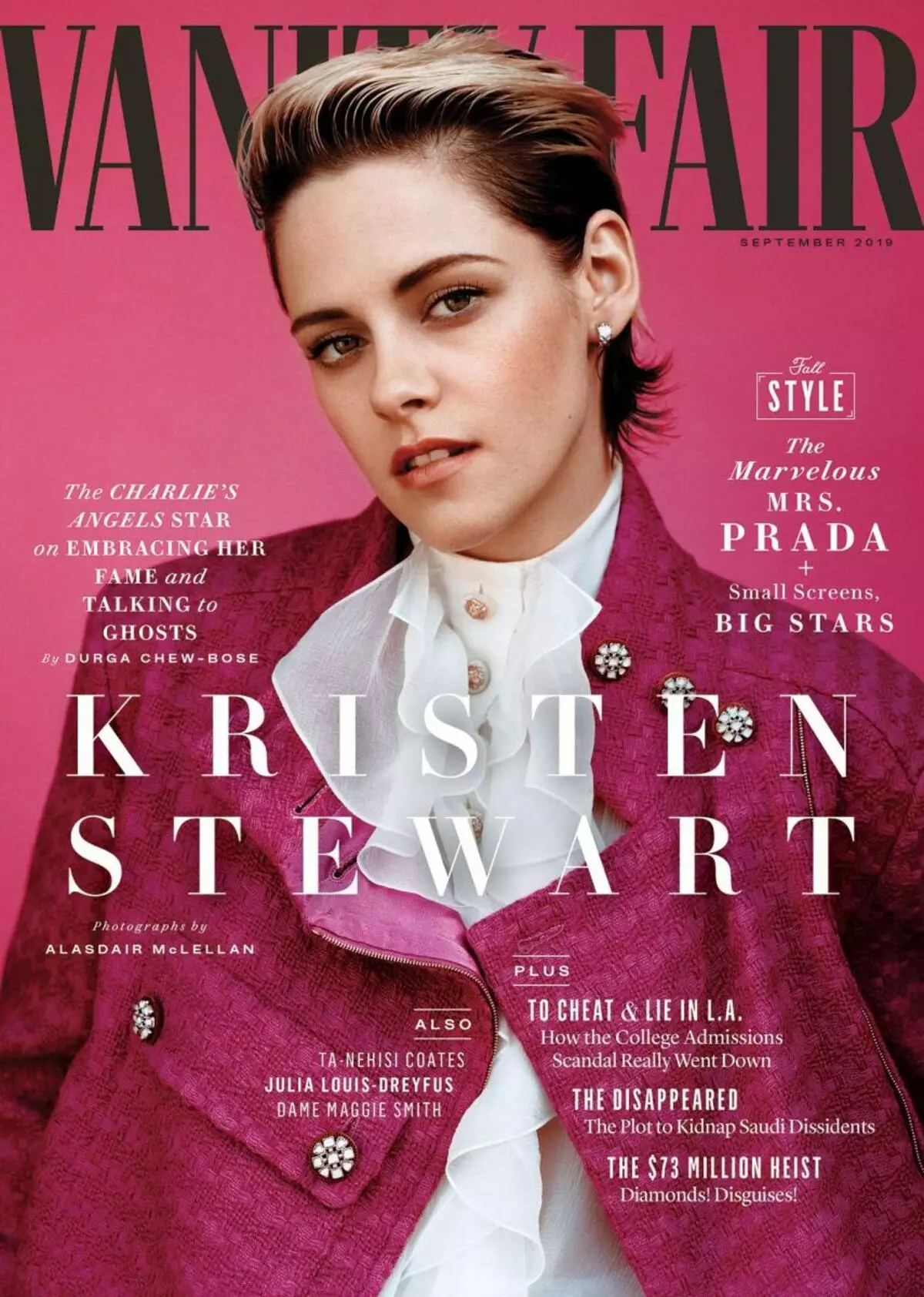 Kristen Stewart trên trang bìa của hội chợ vanity: 