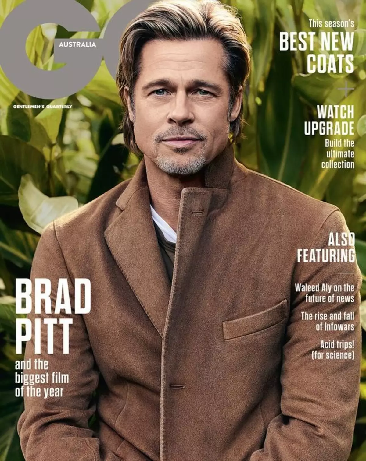 55 ára gamall Brad Pitt á myndatöku fyrir GQ: 