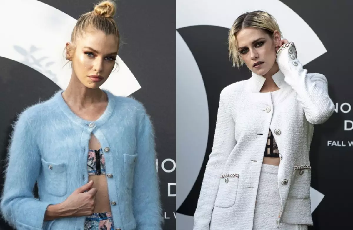 Foto: Kristen Stewart e Stella Maxwell en Chanel Presentación en París