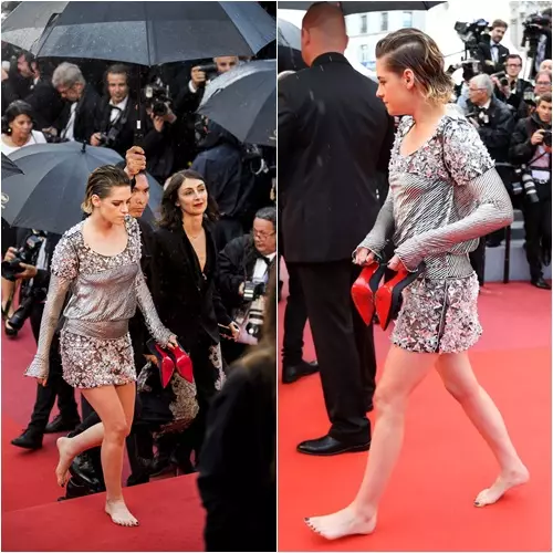 Soti nan Kristen Stewart Barefoot nan entèdiksyon an nan selfie: 7 scandales yo byen fò nan Festival la Cannes 53877_2